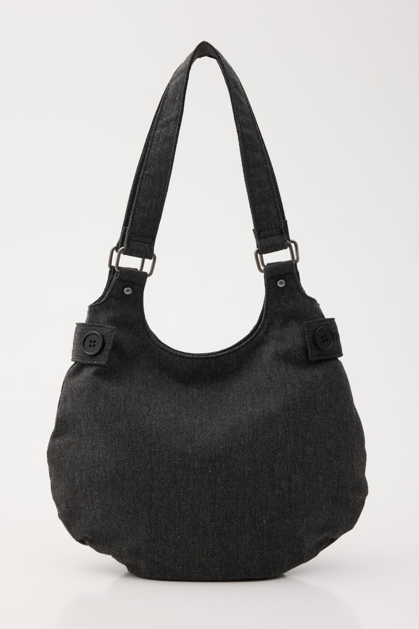 DOUBLE BUTTON バッグ BLK FREE
