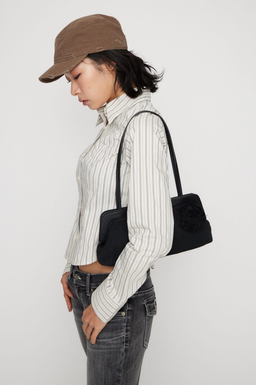 FLOWER MOTIF MINI バッグ BLK FREE