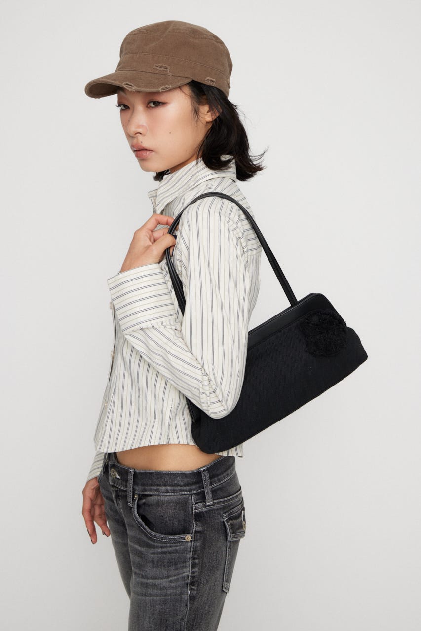 FLOWER MOTIF MINI バッグ BLK FREE