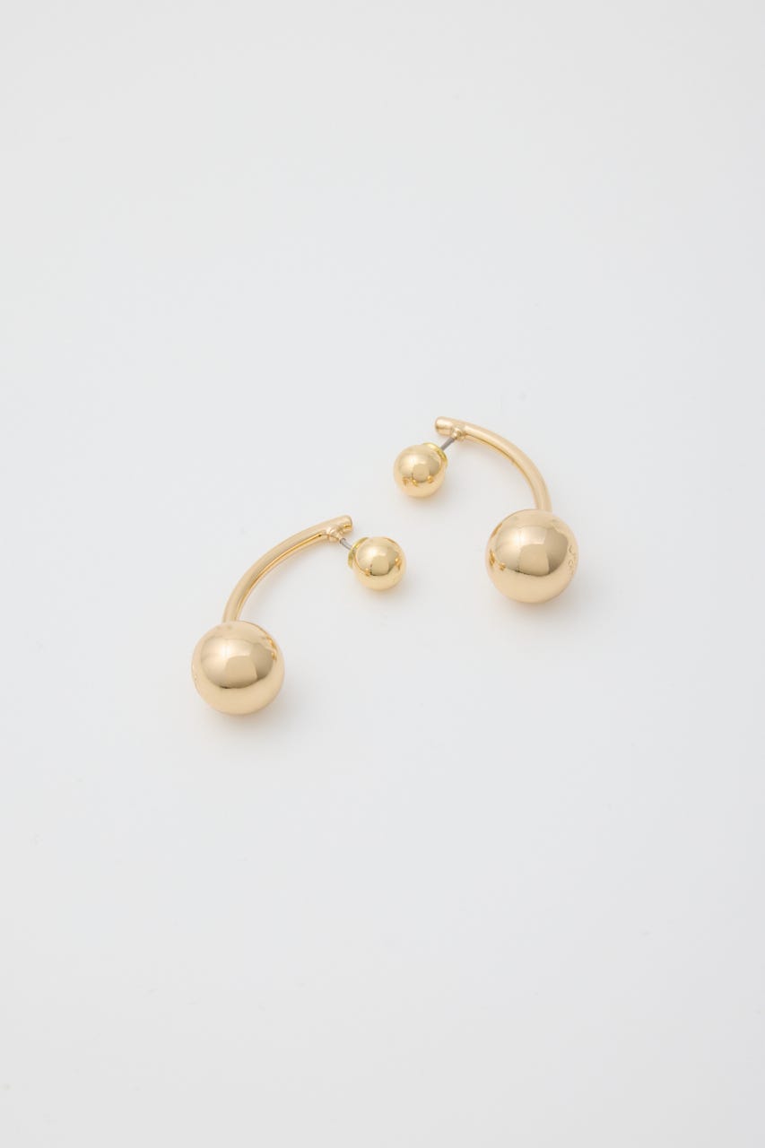BALL DROOP ピアス GLD FREE