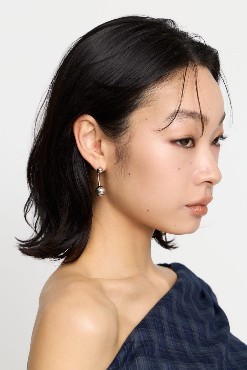 BALL DROOP ピアス SLV FREE