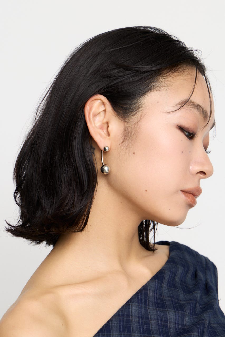 BALL DROOP ピアス SLV FREE