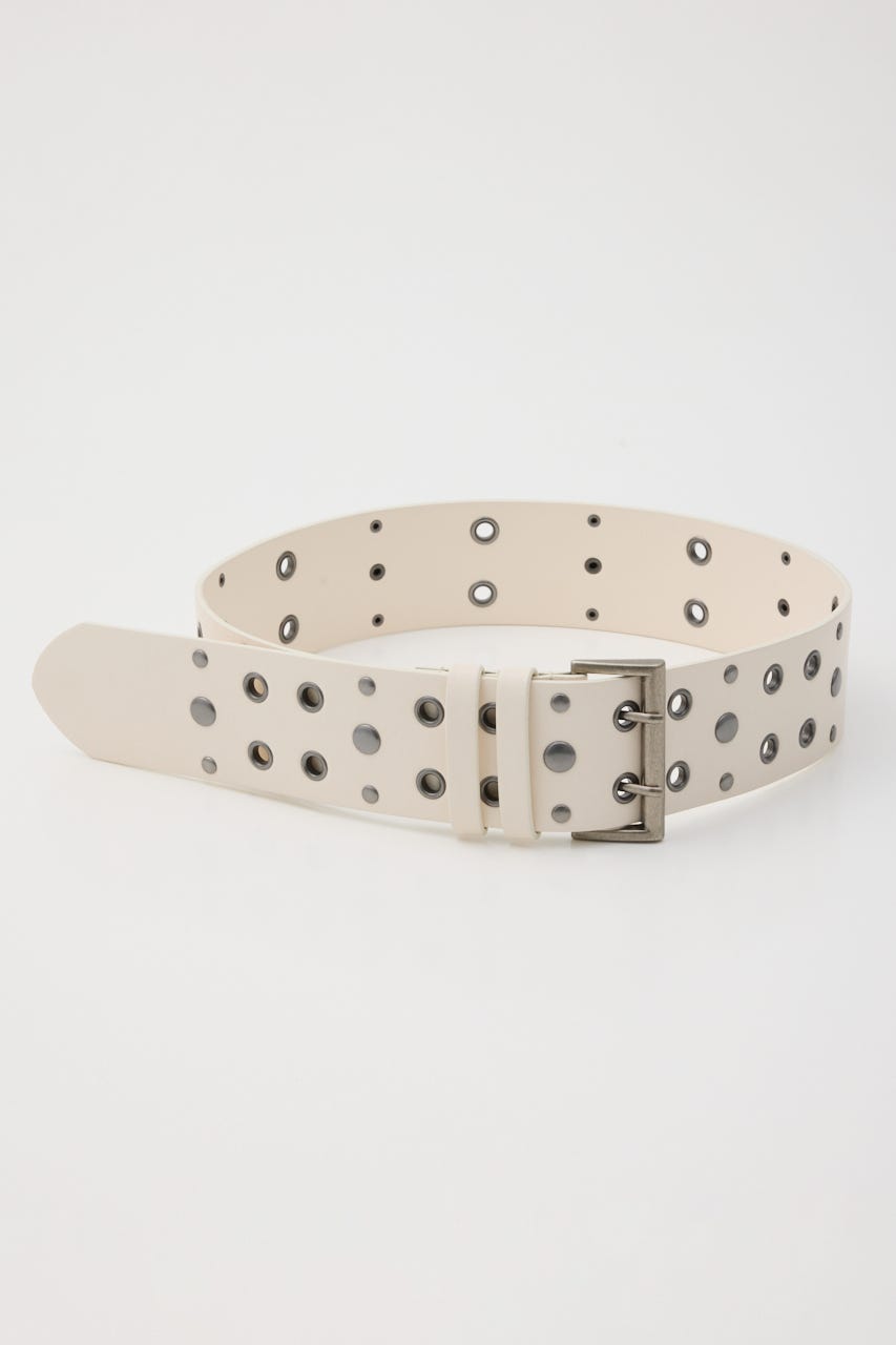 STUDS THICK ベルト O/WHT FREE