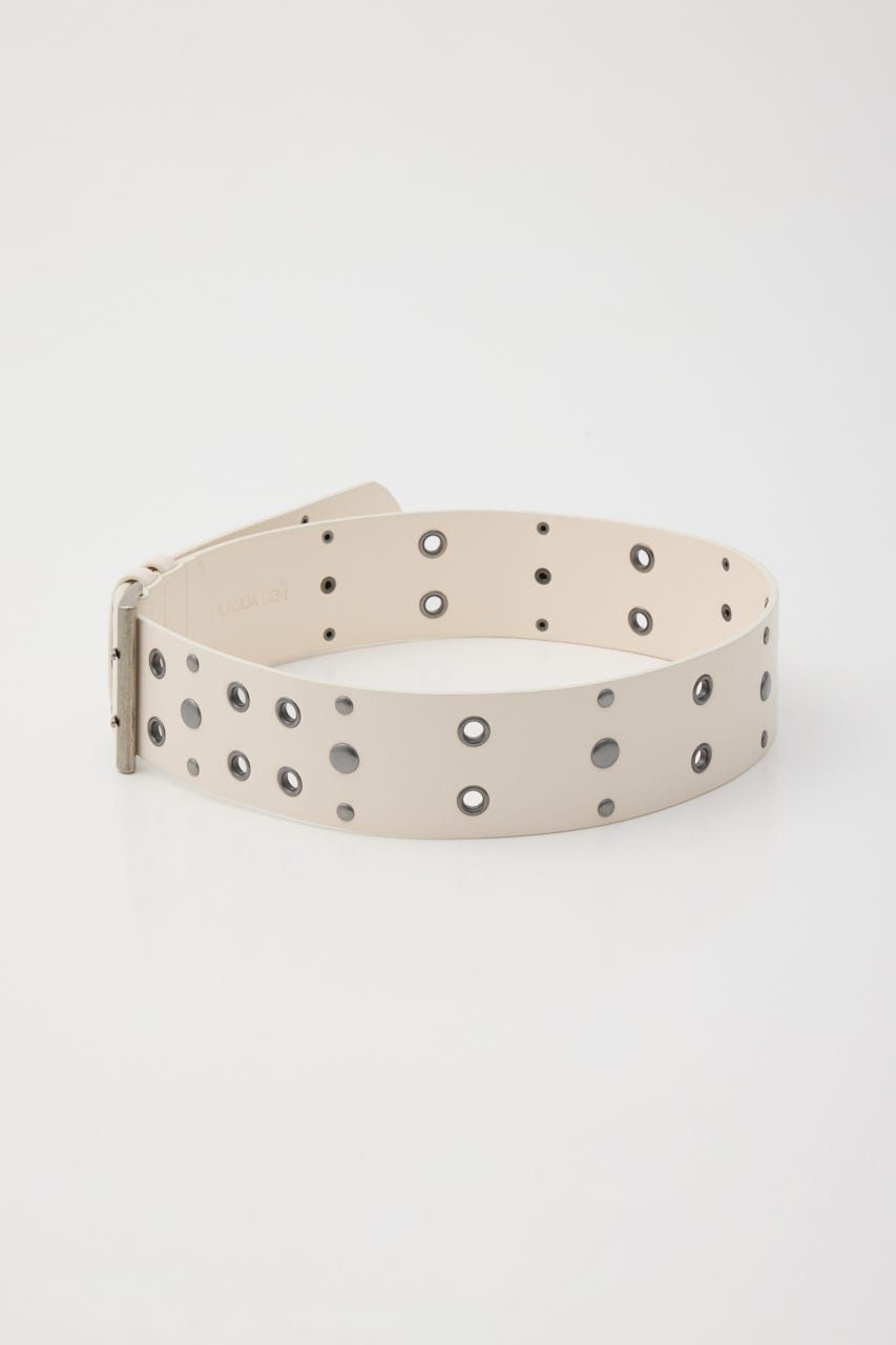 STUDS THICK ベルト O/WHT FREE