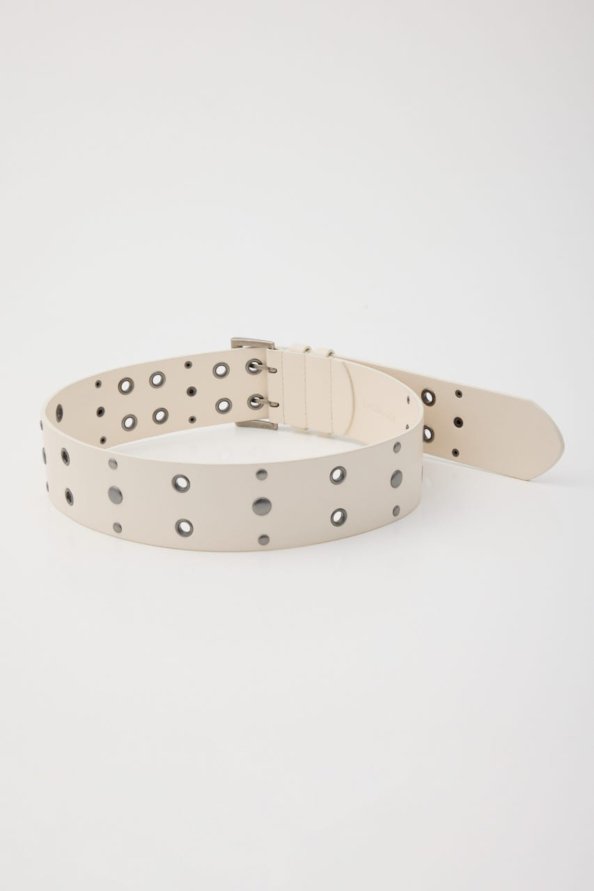 STUDS THICK ベルト O/WHT FREE