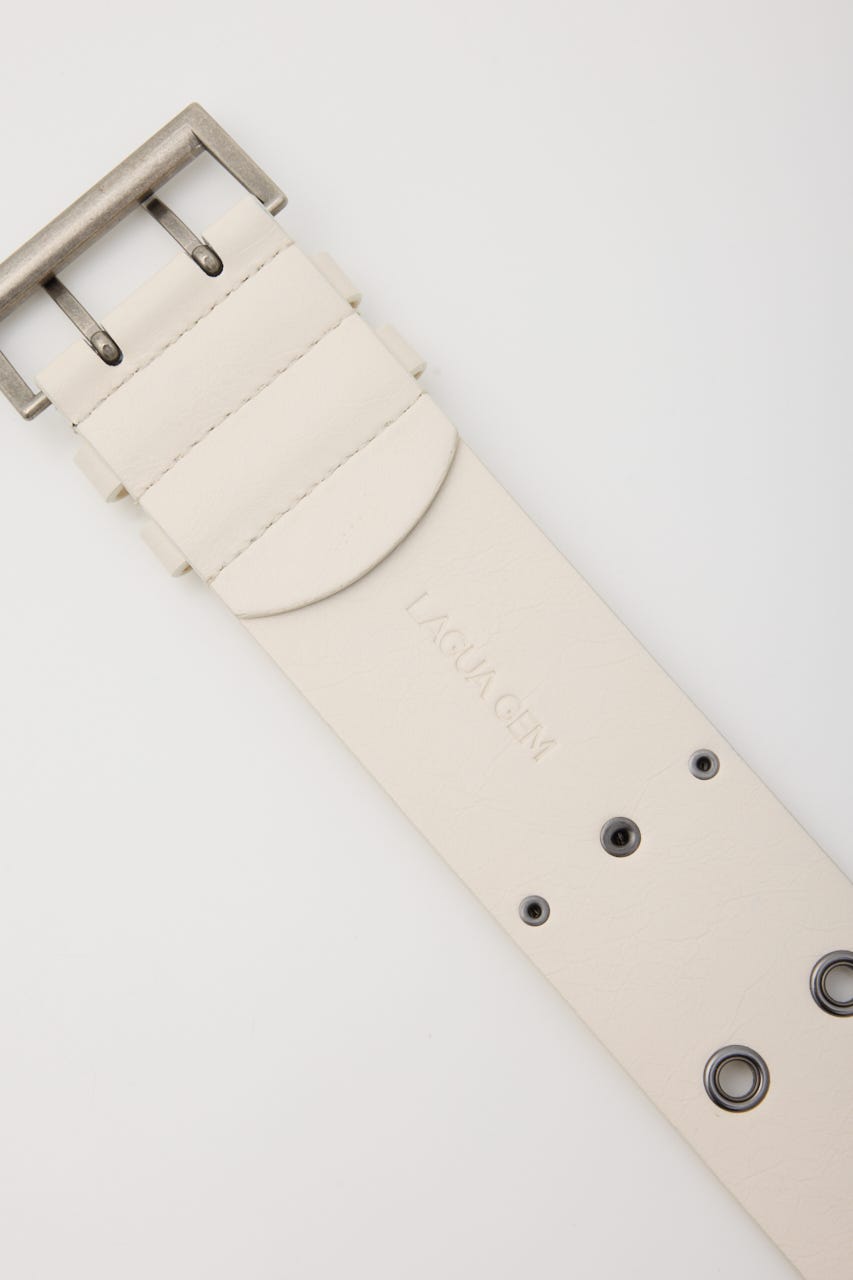 STUDS THICK ベルト O/WHT FREE