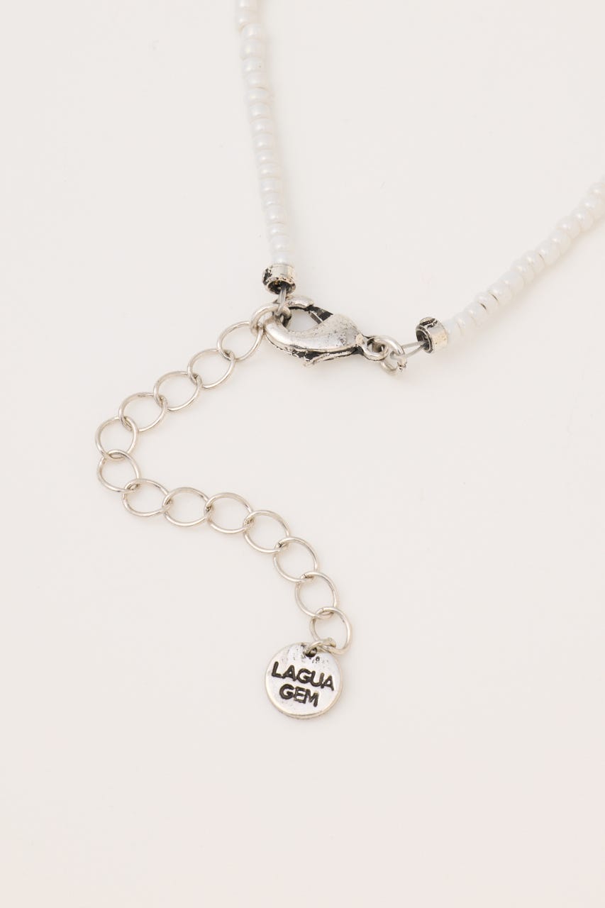 MEDAL BEADS ネックレス WHT FREE
