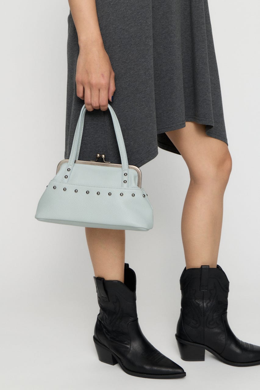 CLASP PURSE バッグ L/BLU FREE