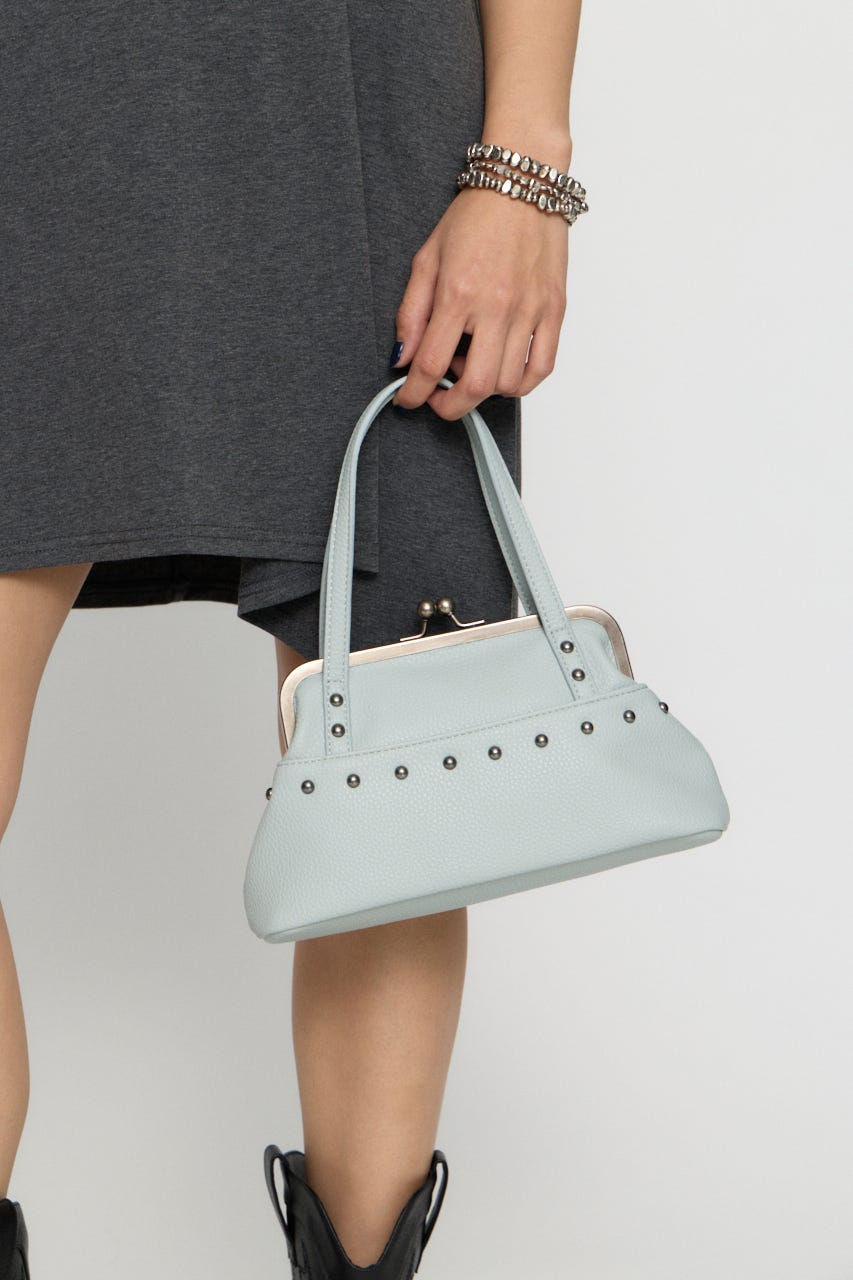 CLASP PURSE バッグ L/BLU FREE