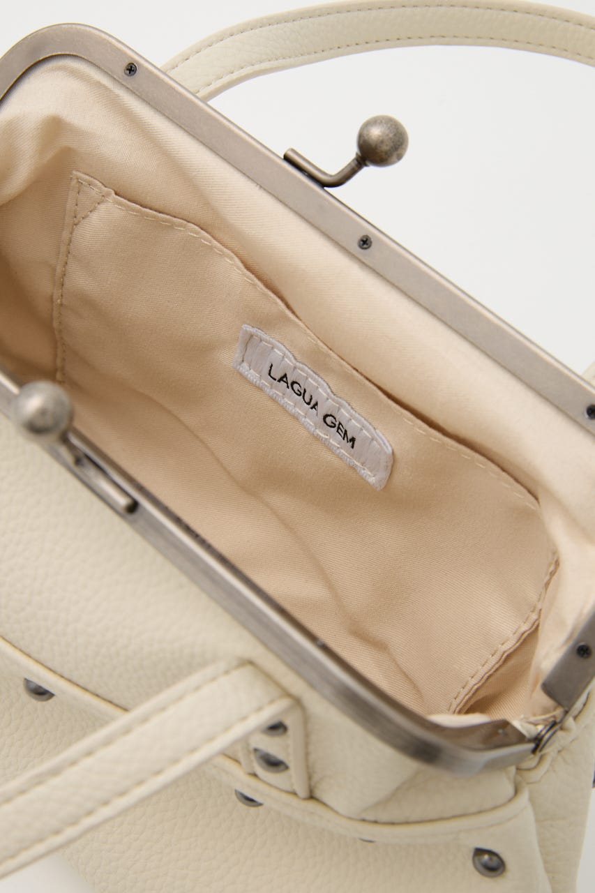 CLASP PURSE バッグ O/WHT FREE