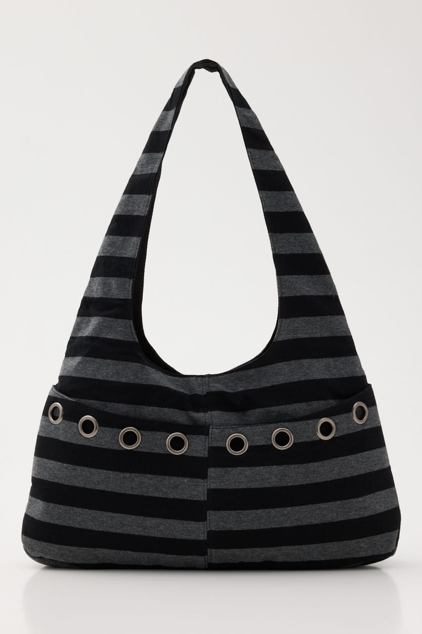 BORDER EYELET バッグ C.GRY FREE