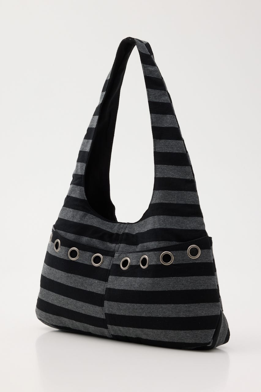 BORDER EYELET バッグ C.GRY FREE