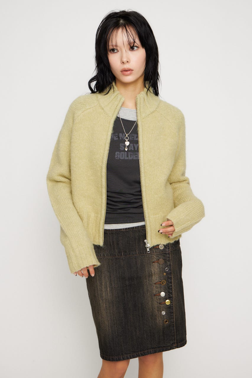 SOFT CHEWY ニット L/LIME FREE