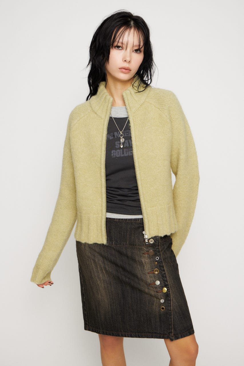 SOFT CHEWY ニット L/LIME FREE