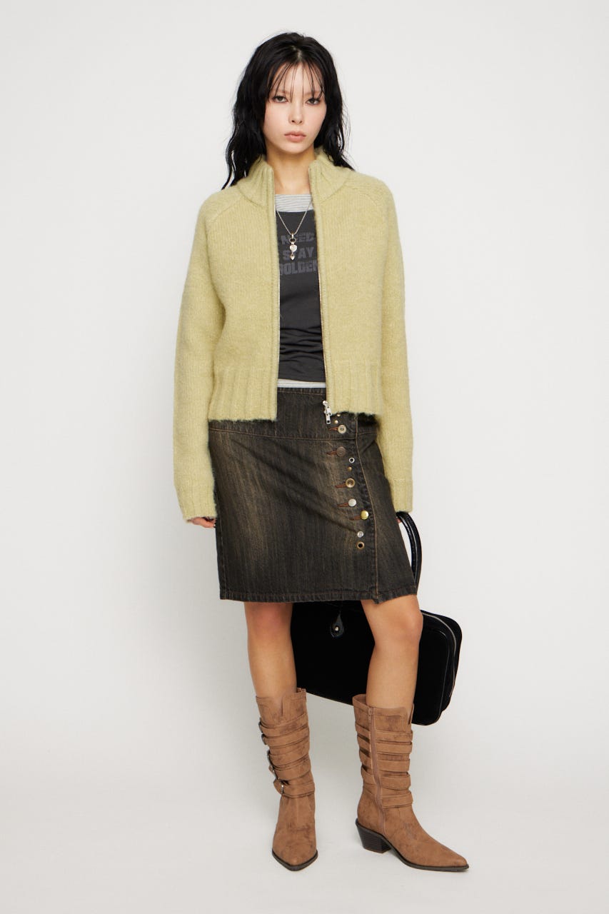 SOFT CHEWY ニット L/LIME FREE