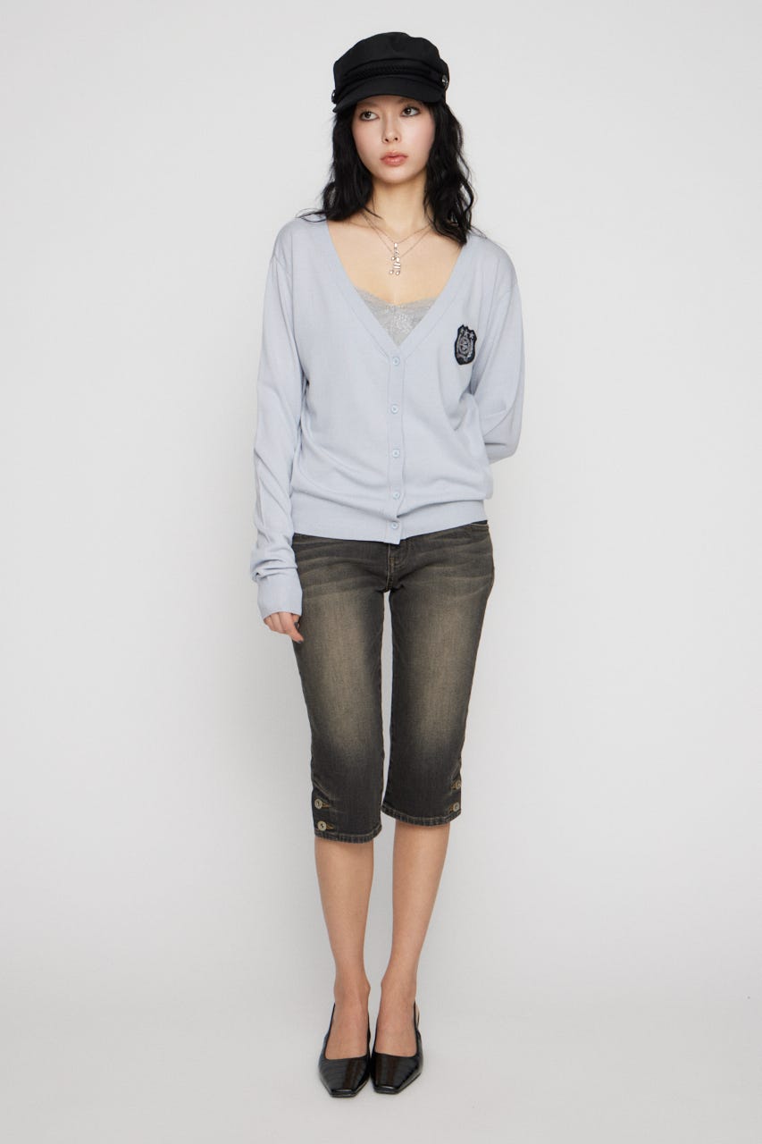 WAPPEN LIGHT カーディガン L/BLU FREE