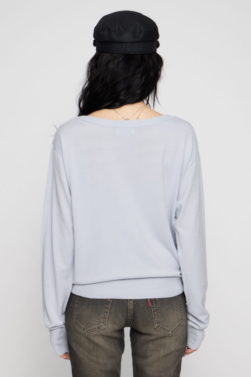 WAPPEN LIGHT カーディガン L/BLU FREE