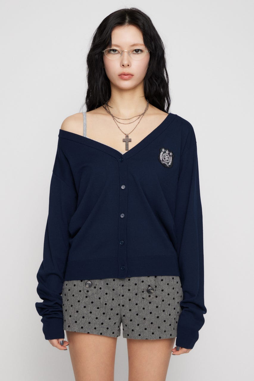 WAPPEN LIGHT カーディガン NVY FREE