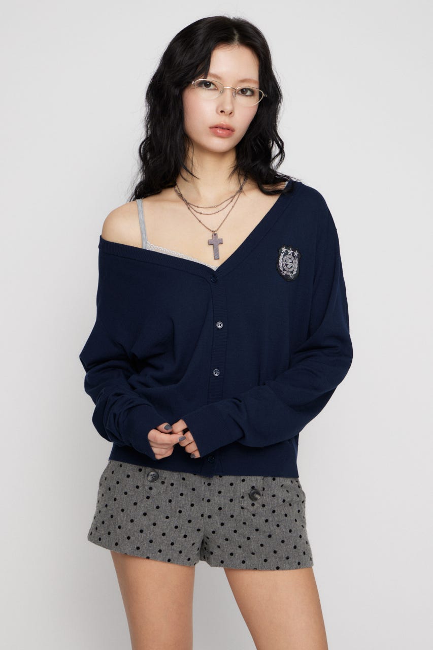 WAPPEN LIGHT カーディガン NVY FREE