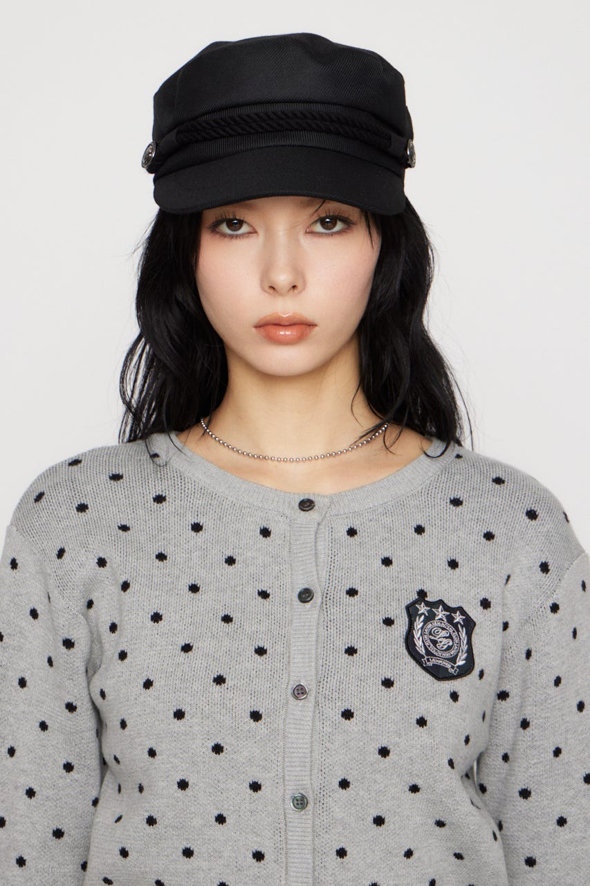 WAPPEN DOT CROPPED カーディガン GRY FREE