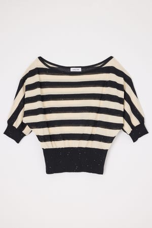 DOLMAN SLEEVE SEQUINS ニット