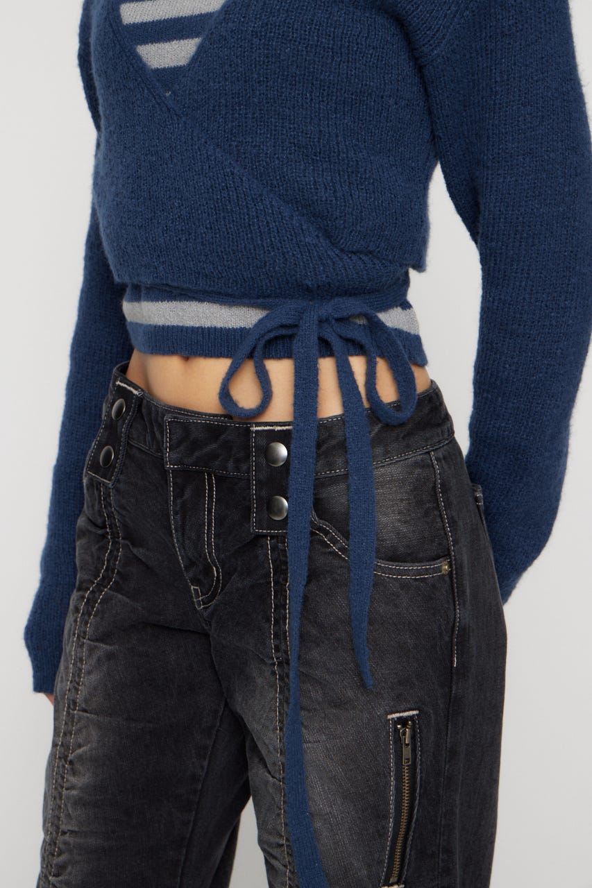 CACHECOEUR 2PIECE ニット NVY FREE