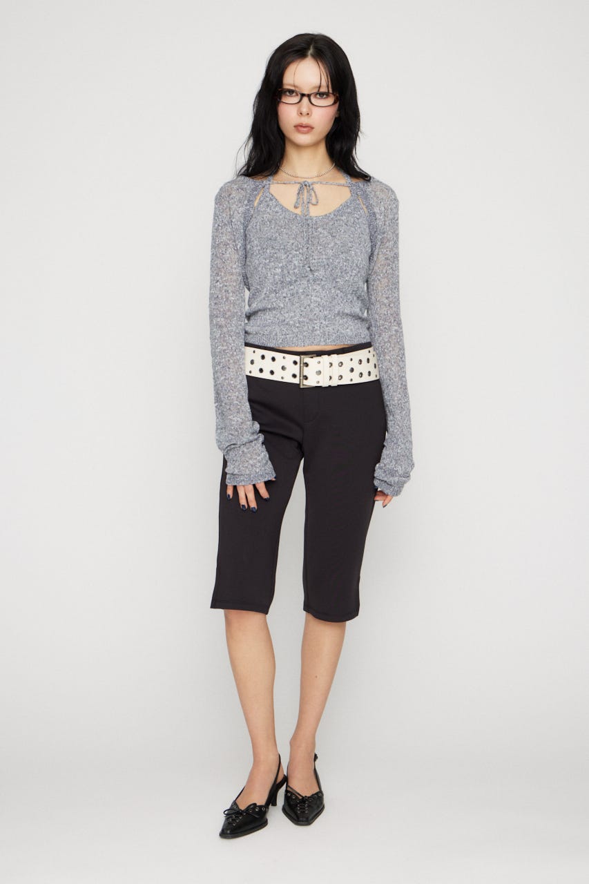 BOLERO 2PIECE ニット GRY FREE