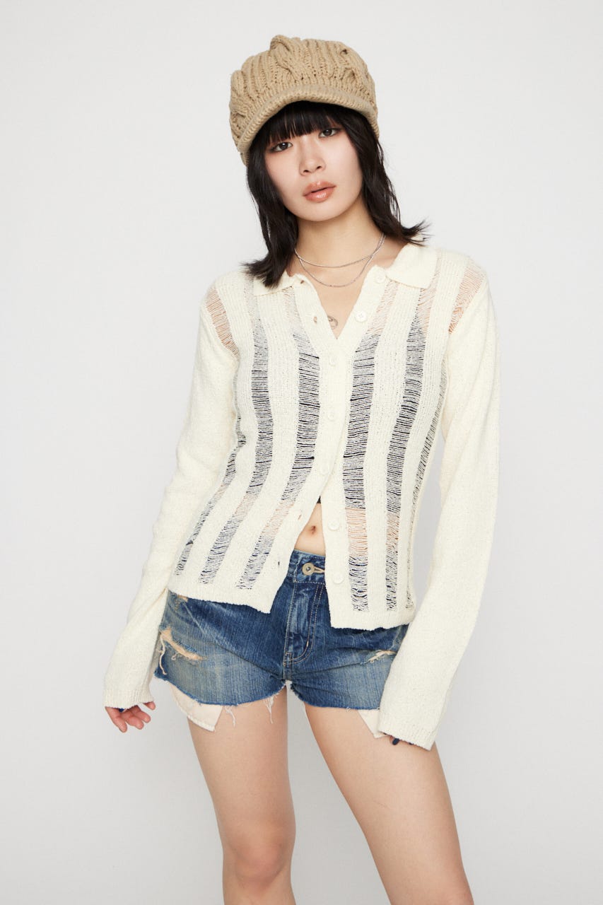 LADDER KNIT トップス IVOY FREE