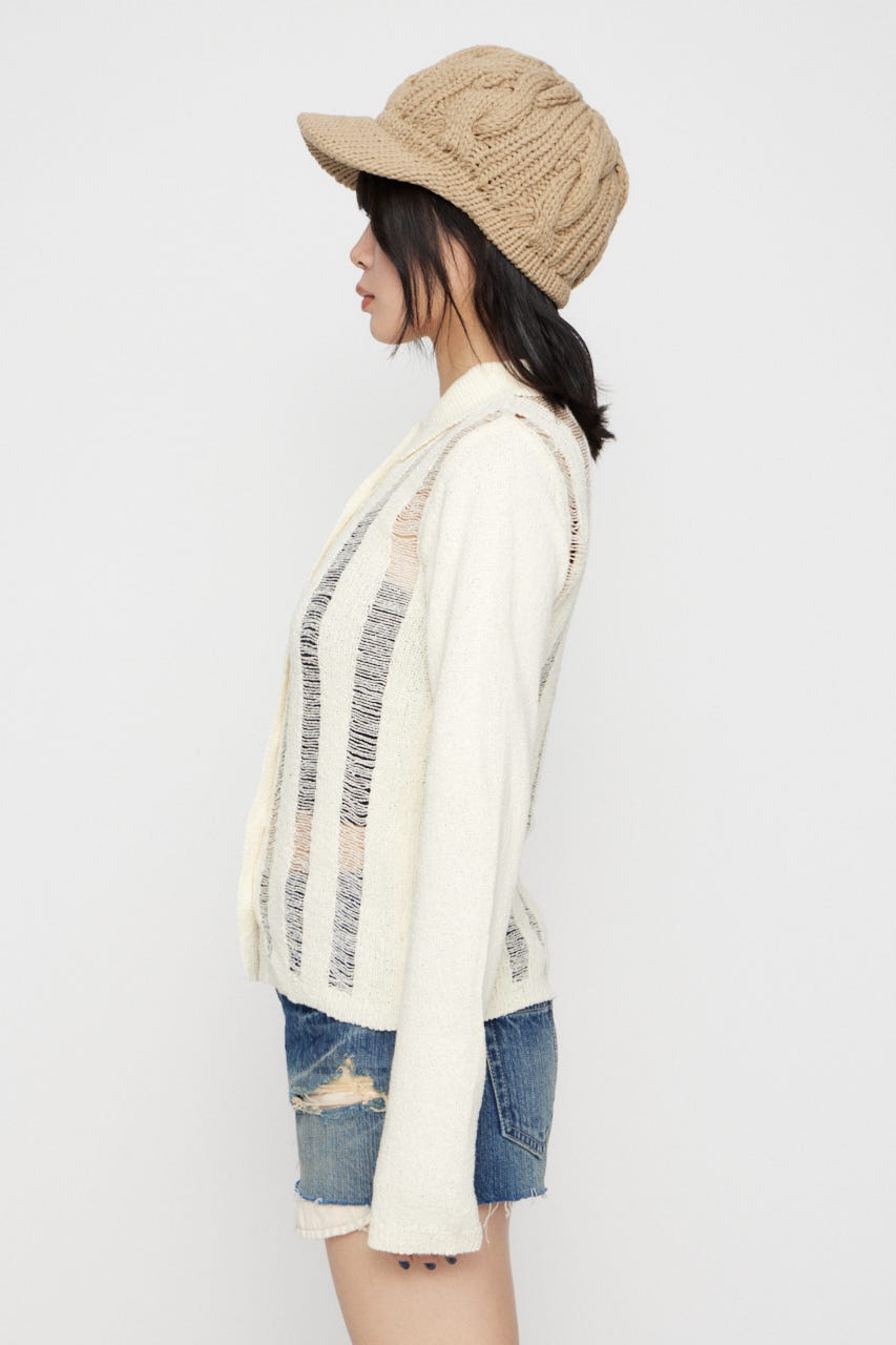 LADDER KNIT トップス IVOY FREE