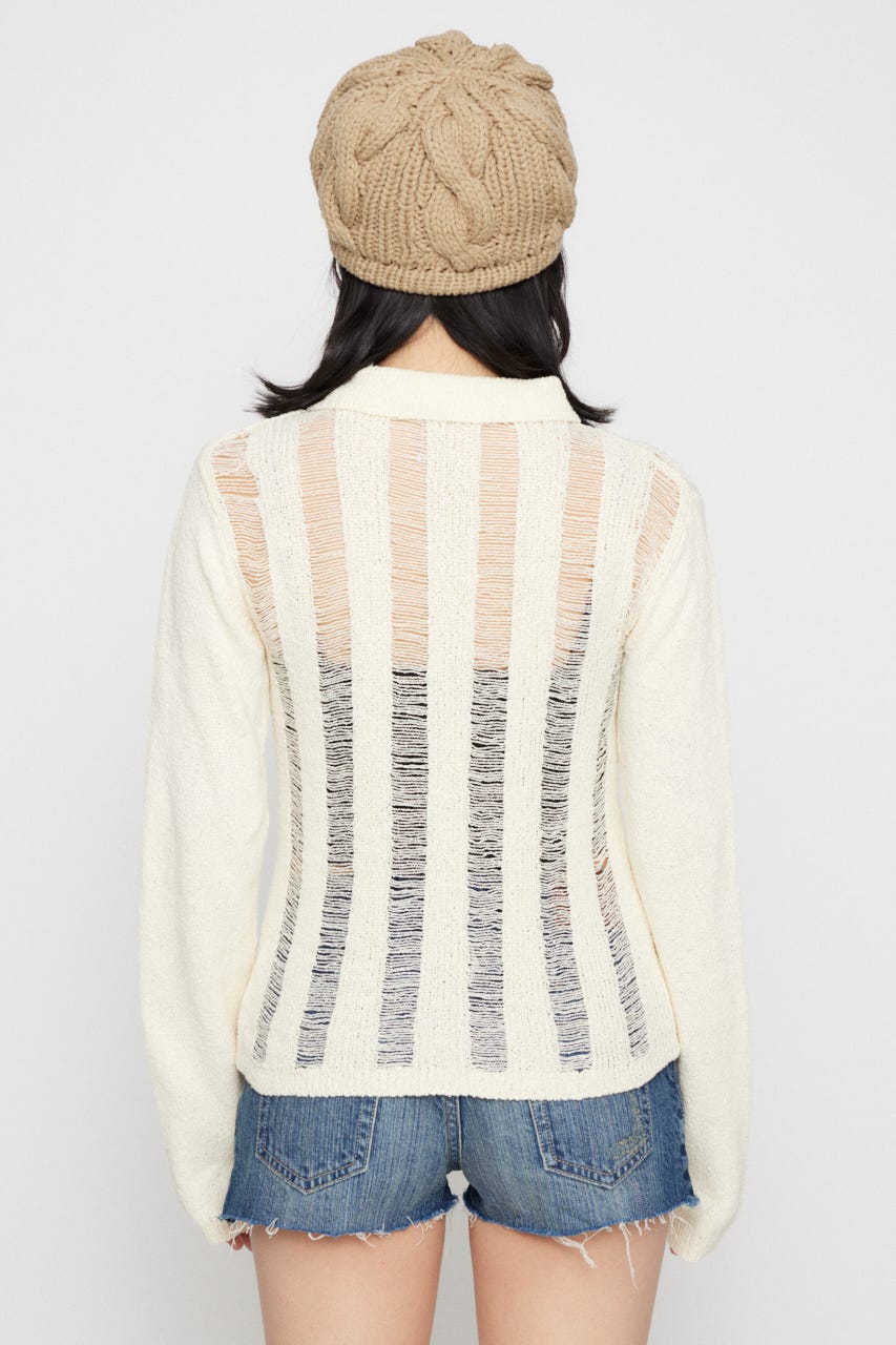 LADDER KNIT トップス IVOY FREE