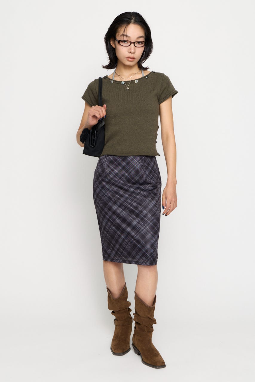 SIDE BUTTON ニット KHA FREE