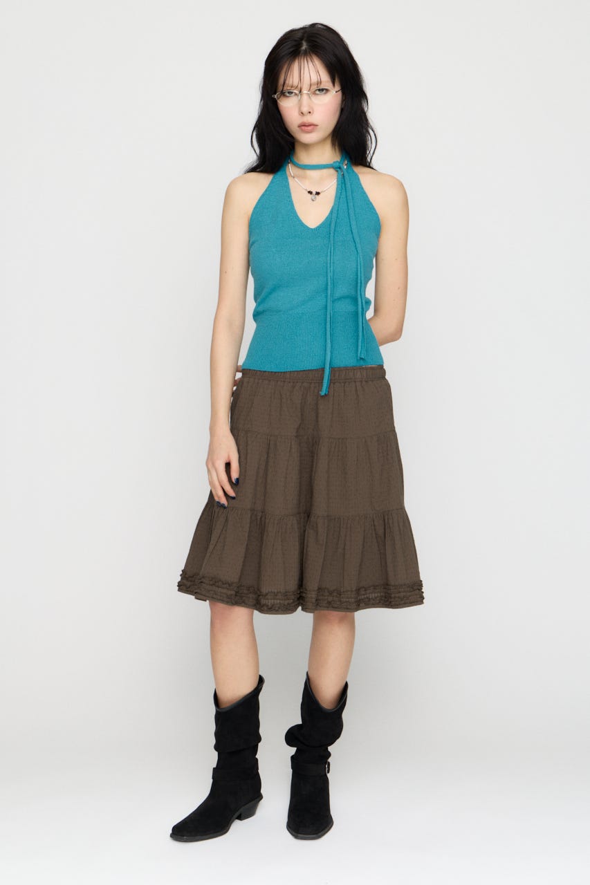 HALTER NECK COMPACT ニット TQ FREE