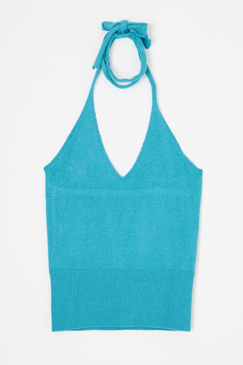HALTER NECK COMPACT ニット TQ FREE