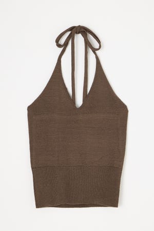 HALTER NECK COMPACT ニット