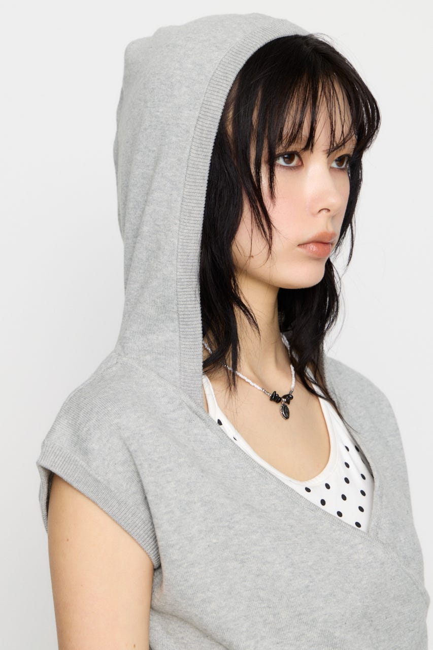 HOODIE CACHECOEUR ニット GRY FREE