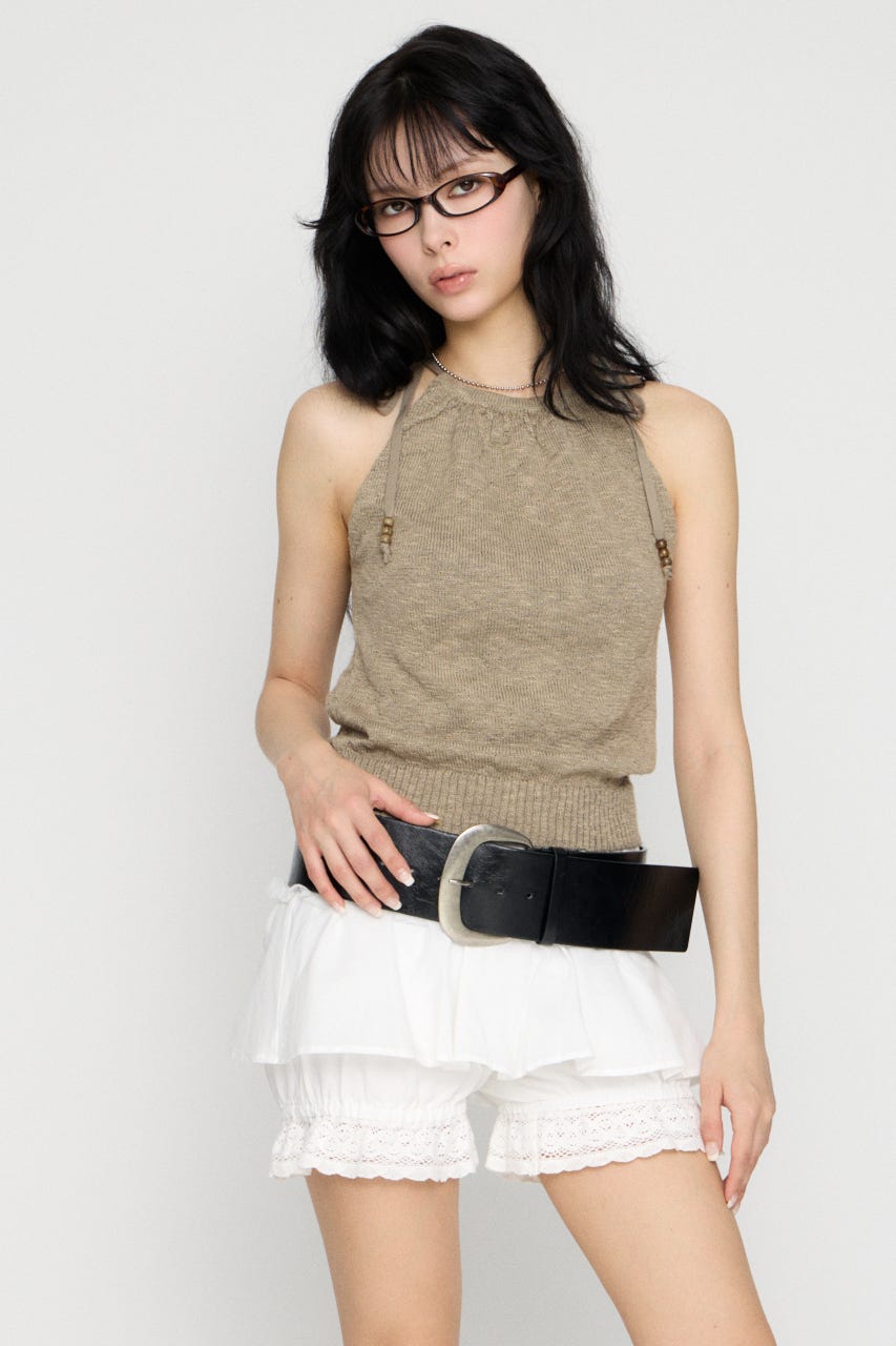 STRING BEADS ニット KHA FREE