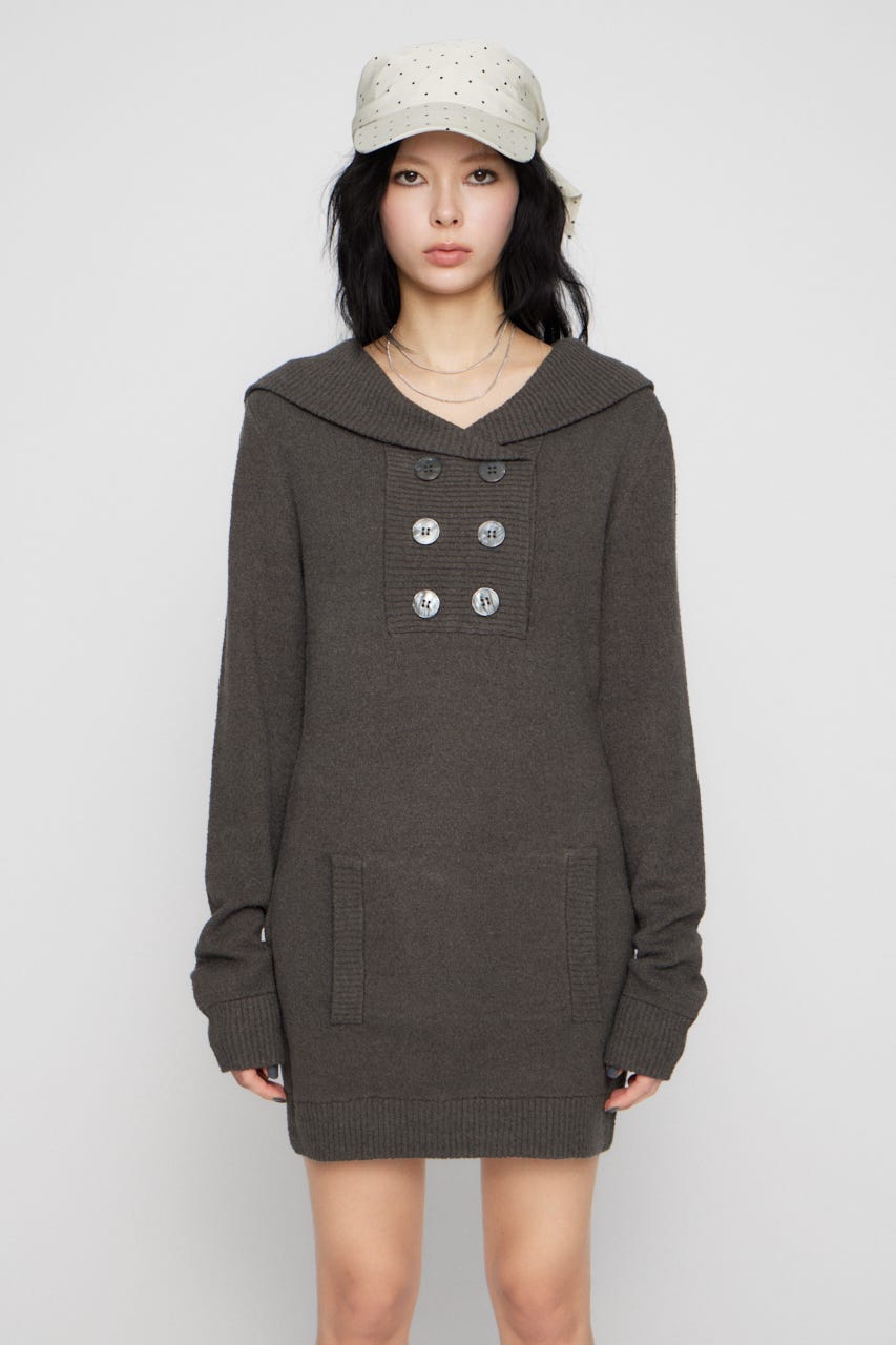 SAILOR COLLAR ミニワンピース C.GRY S