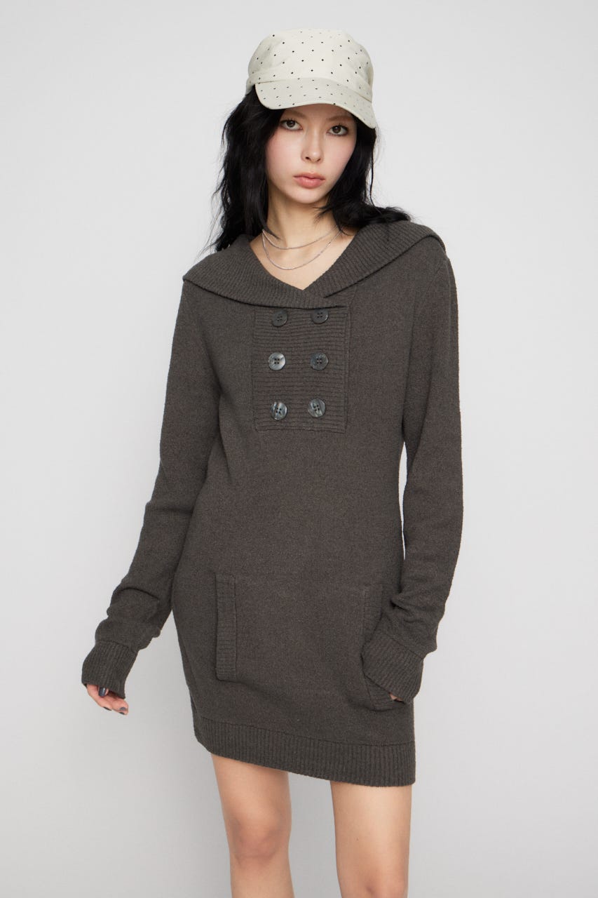 SAILOR COLLAR ミニワンピース C.GRY S