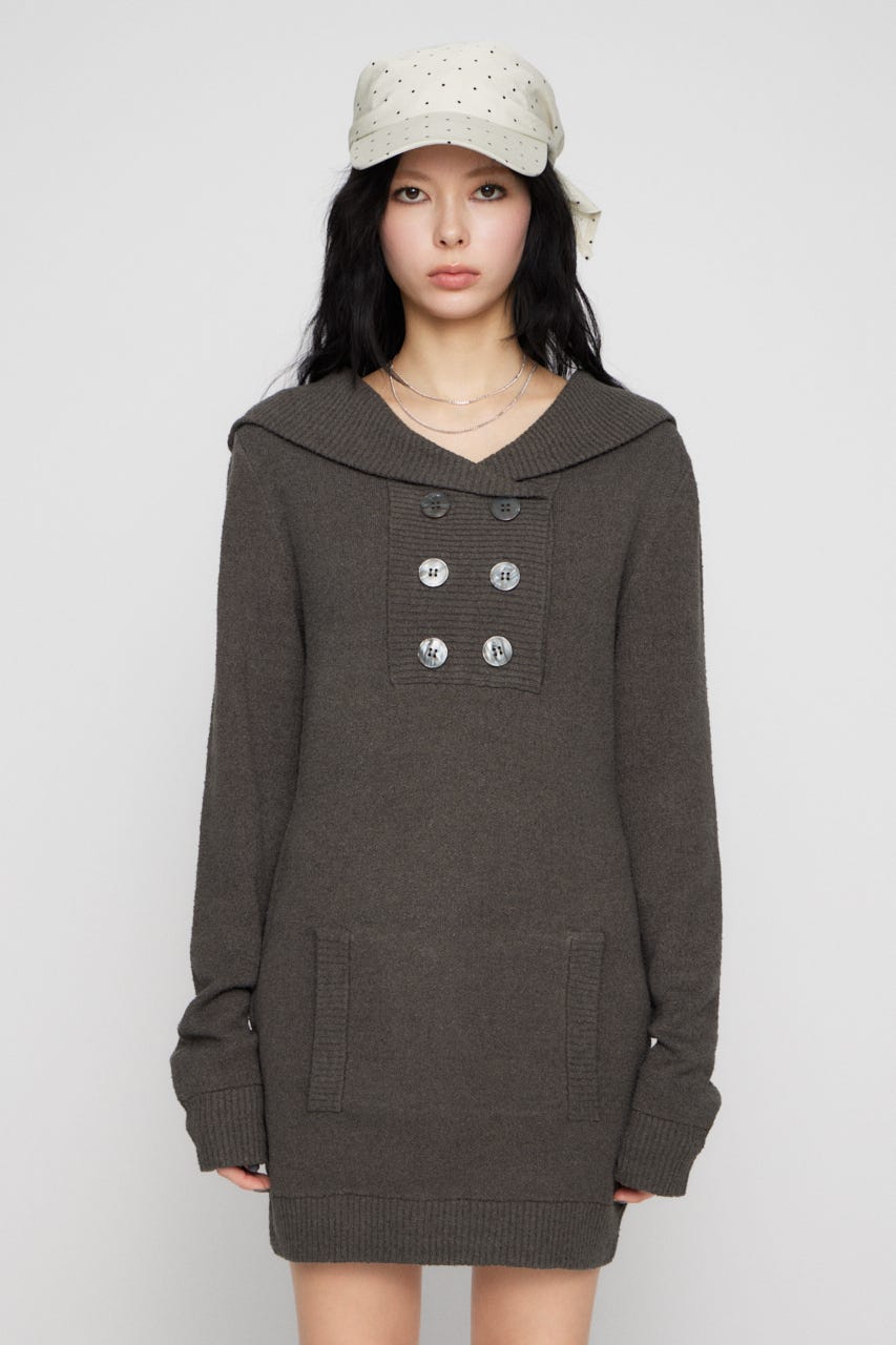 SAILOR COLLAR ミニワンピース C.GRY S