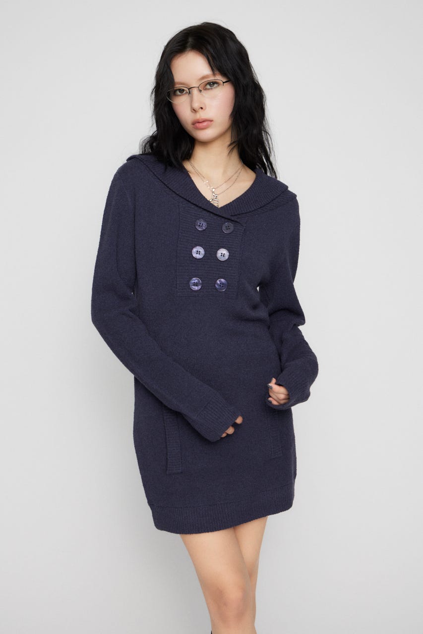 SAILOR COLLAR ミニワンピース NVY S