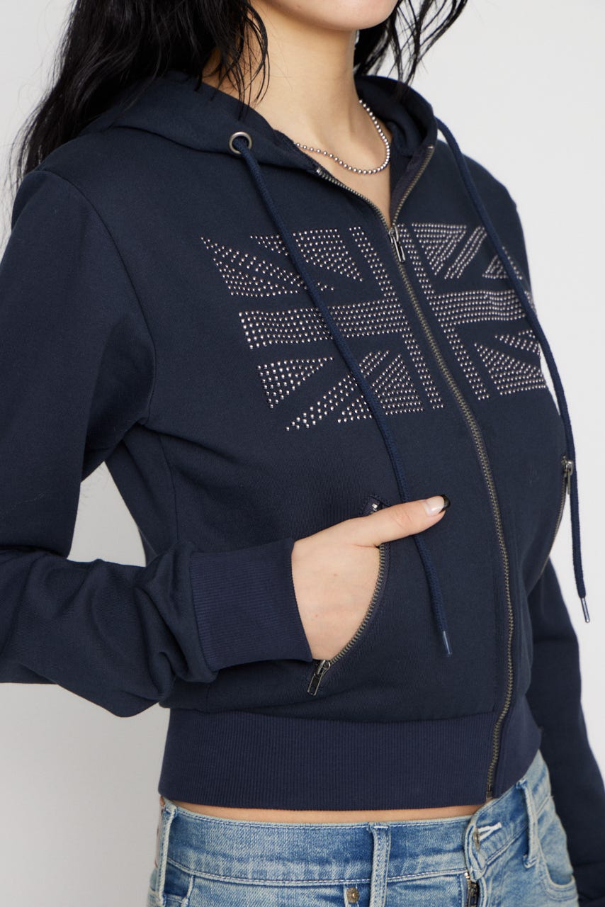 UNION JACK フーディ NVY FREE