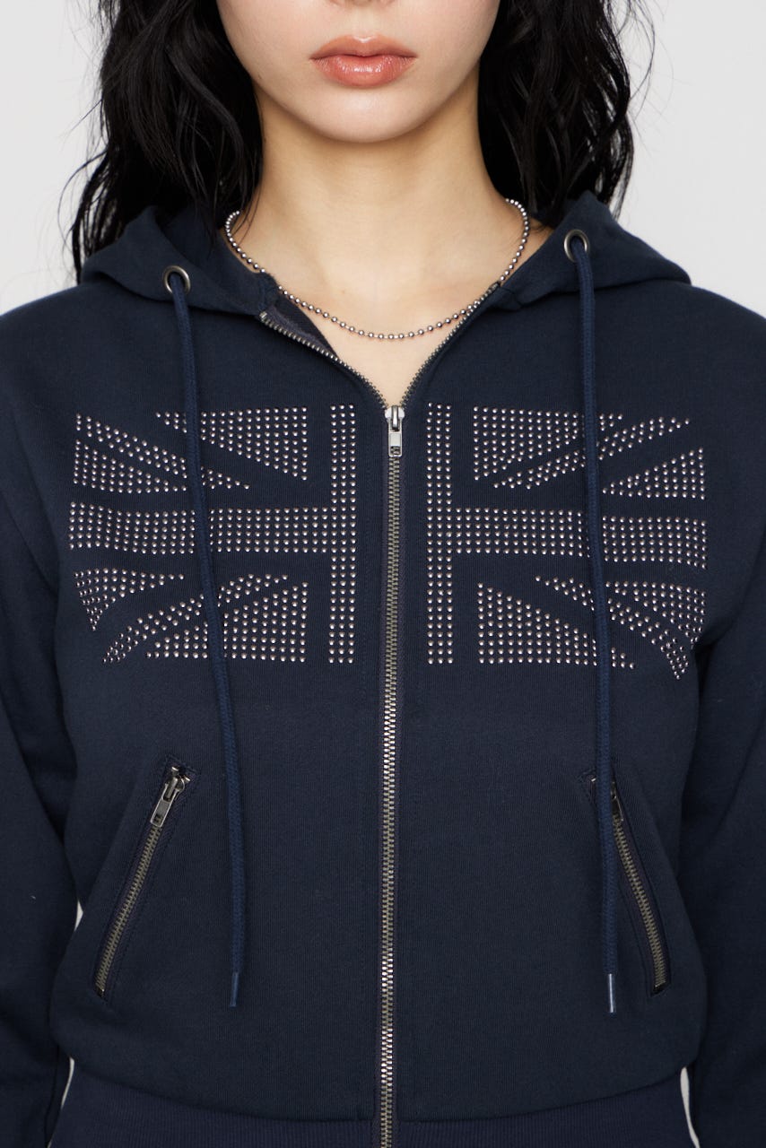 UNION JACK フーディ NVY FREE