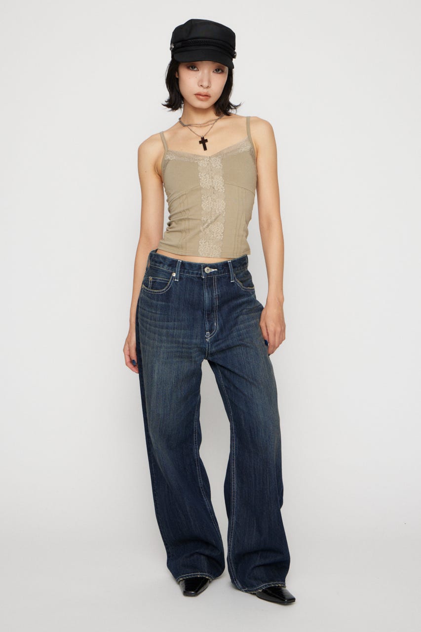 EDGE LACE CUP キャミソール BEG FREE