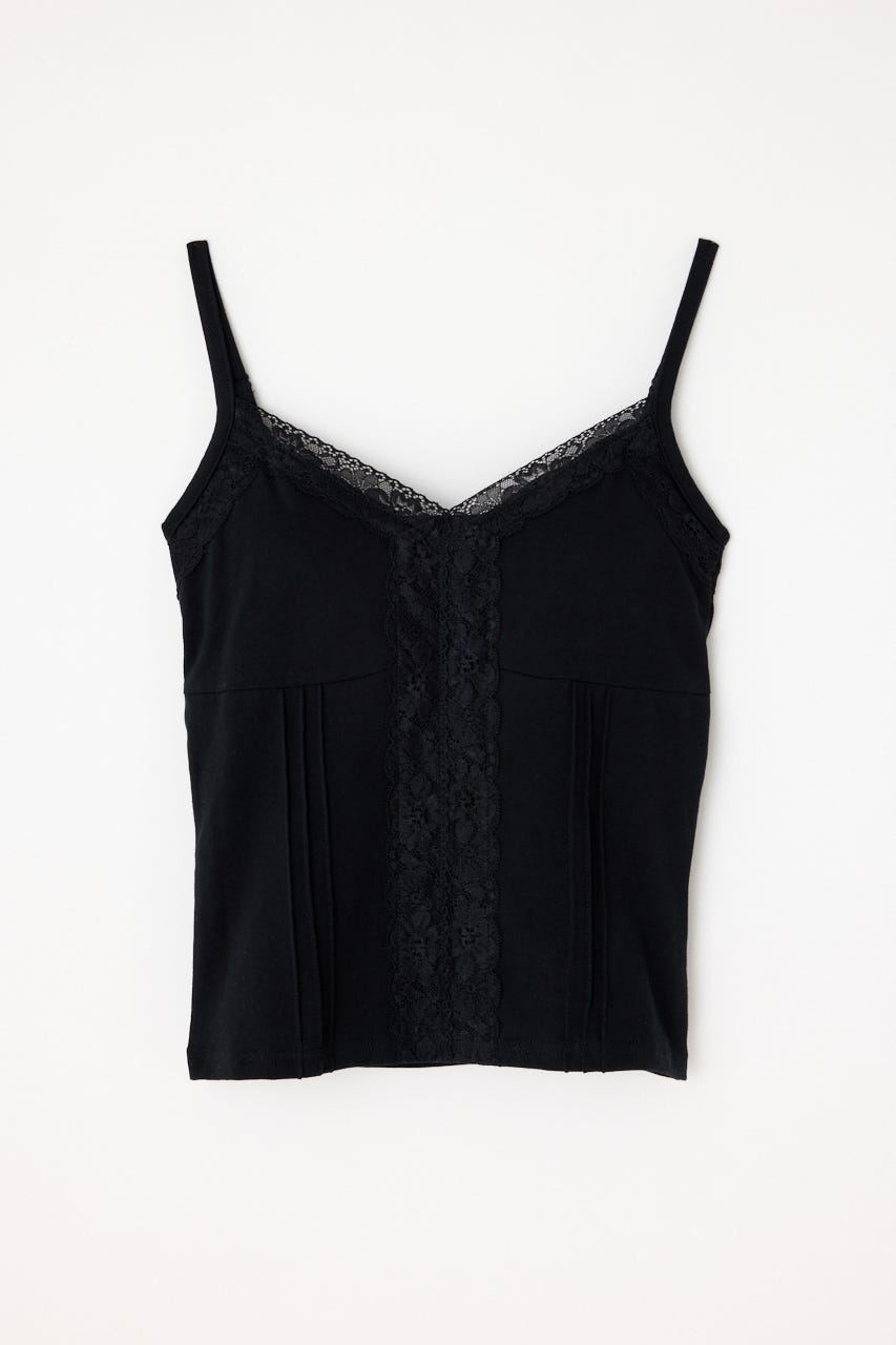 EDGE LACE CUP キャミソール BLK FREE