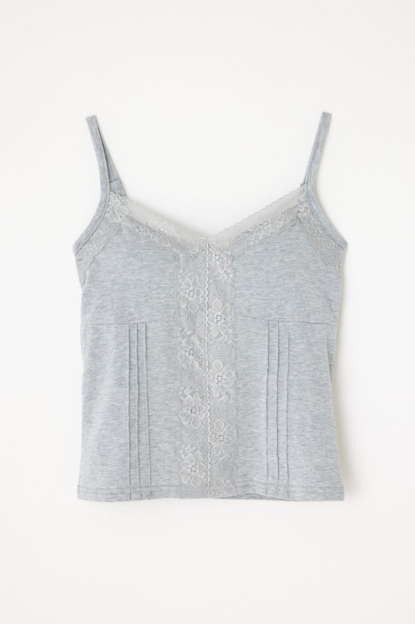 EDGE LACE CUP キャミソール T.GRY FREE