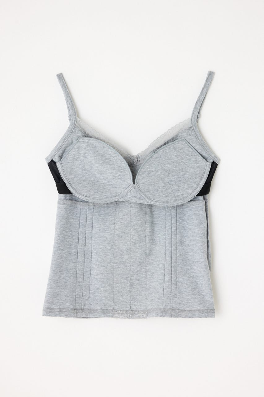 EDGE LACE CUP キャミソール T.GRY FREE