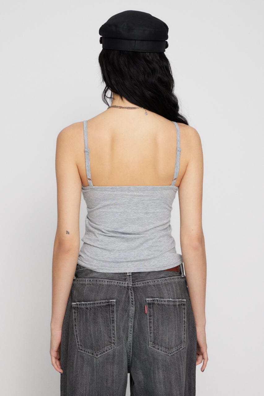 EDGE LACE CUP キャミソール T.GRY FREE