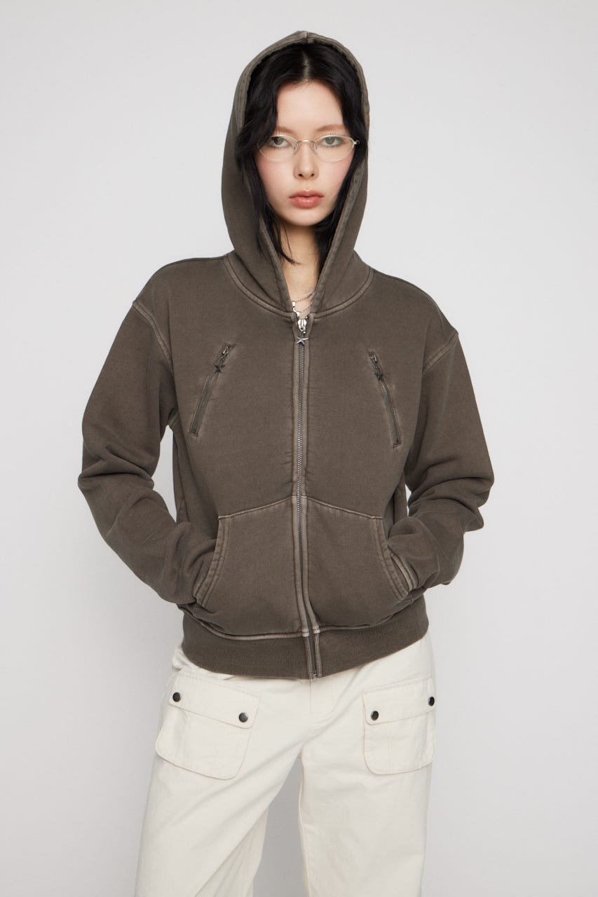 STAR CHARM ZIP パーカー KHA FREE