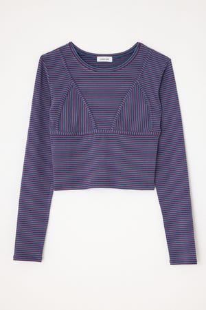 BUSTIER PATCH ロングスリーブＴシャツ