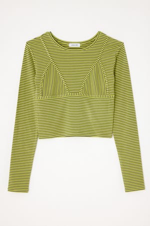 BUSTIER PATCH ロングスリーブＴシャツ